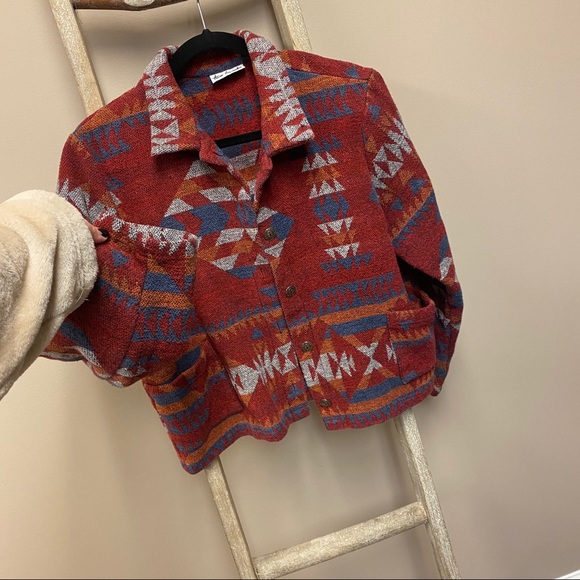 Vintage twenty two western Aztec button up jacket - Picture 5 of 11